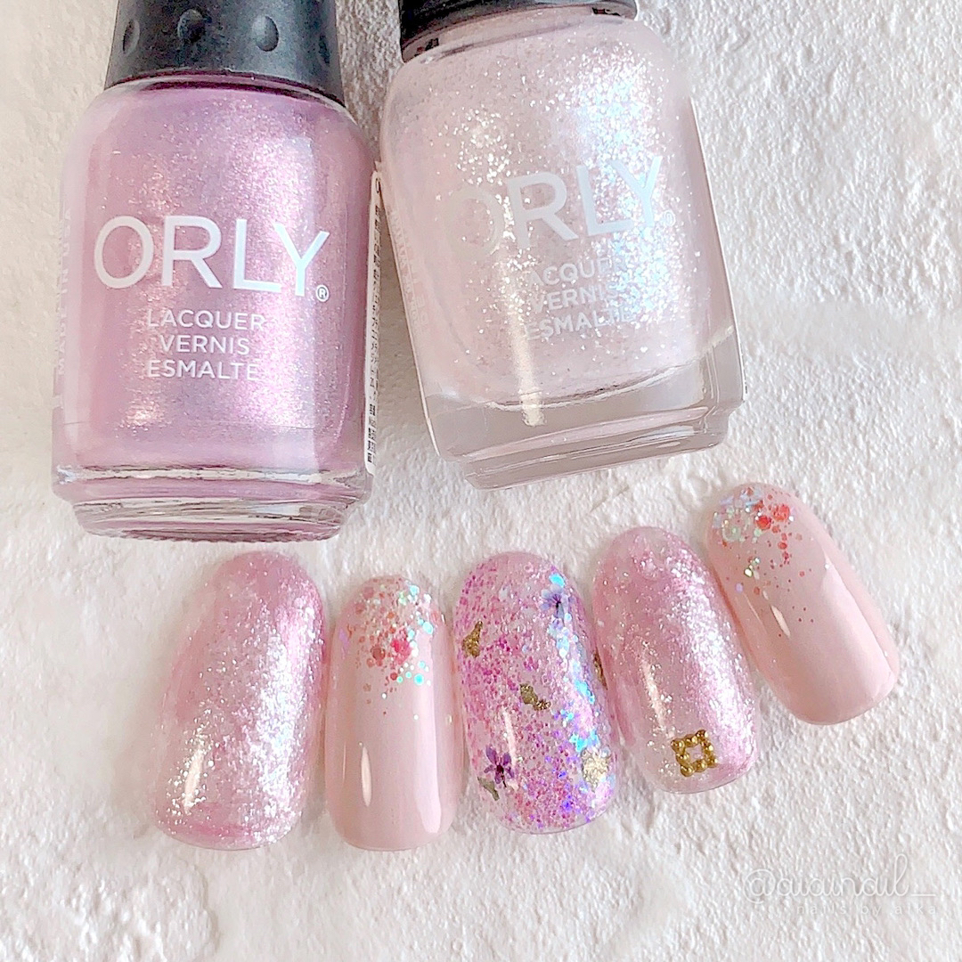 紫 ピンクの押し花ニュアンス夏ネイル Aiainail が投稿したフォトブック Sharee