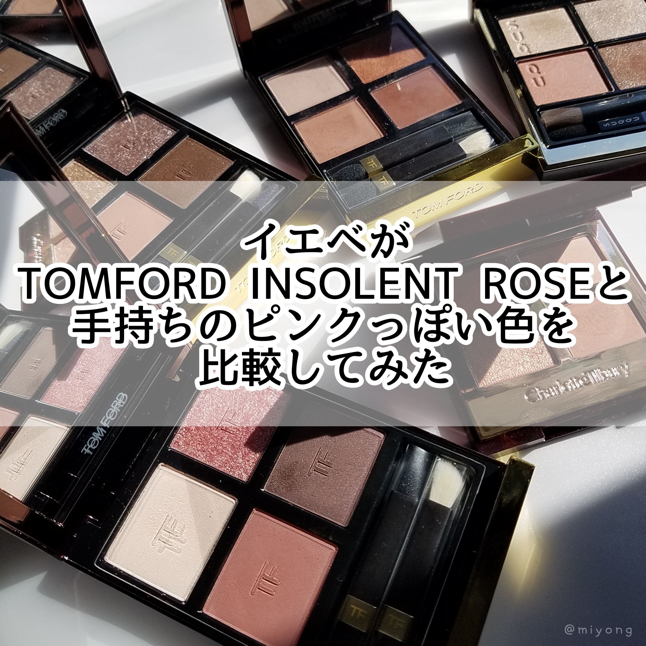 イエベ肌がtomford インソレントローズと手持ちピンク系を比較してみた Miyongが投稿したフォトブック Sharee