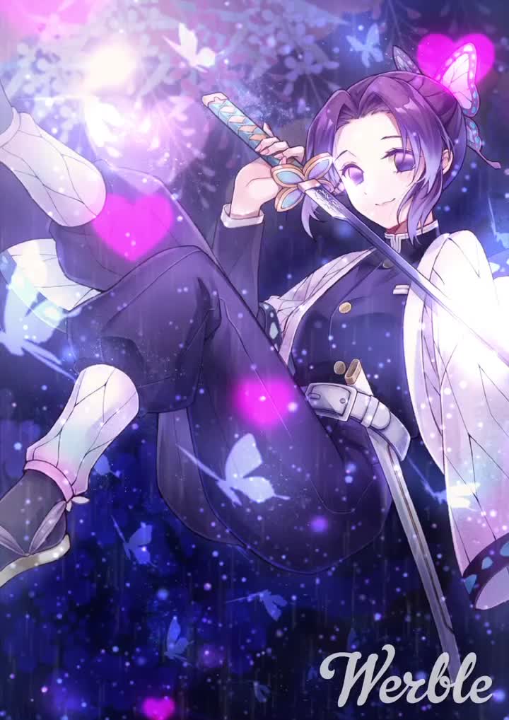 鬼滅の刃 胡蝶しのぶ ダイナミック壁紙 アニメ