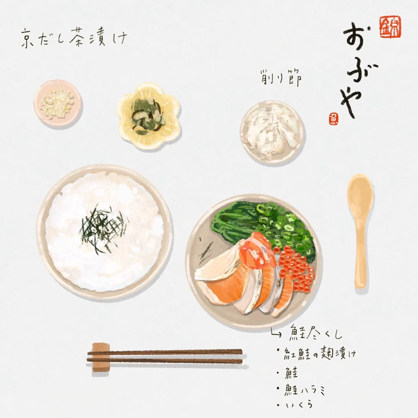 京都 優しい味の京だし茶漬け ゆゆんのイラストグルメが投稿したフォトブック Lemon8