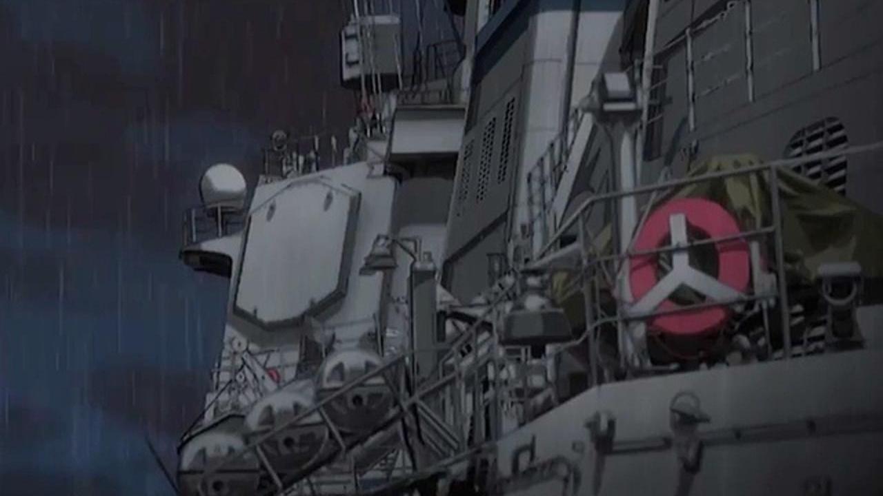 アニメ ジパング 戦艦大和が放った砲弾を未来からきたイージス艦が空中で迎撃してみせる