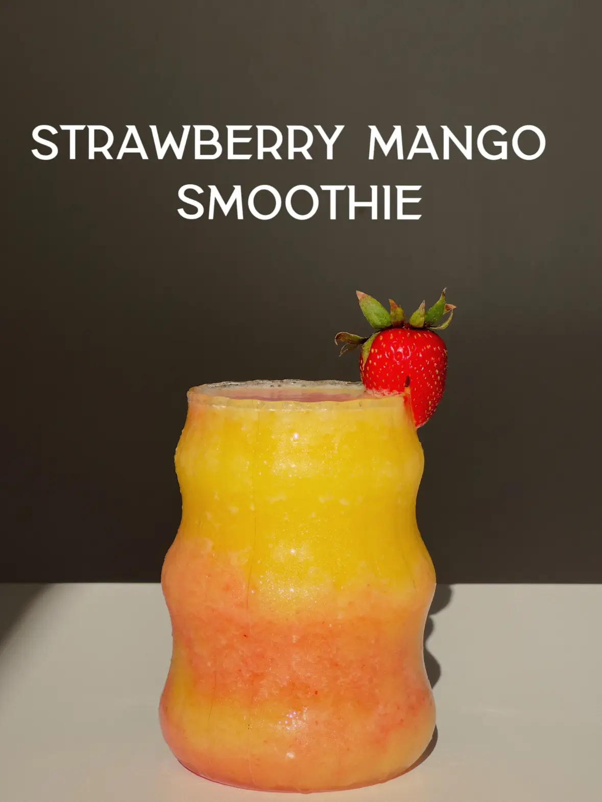 Strawberry Mango Boba Smoothie Recipe