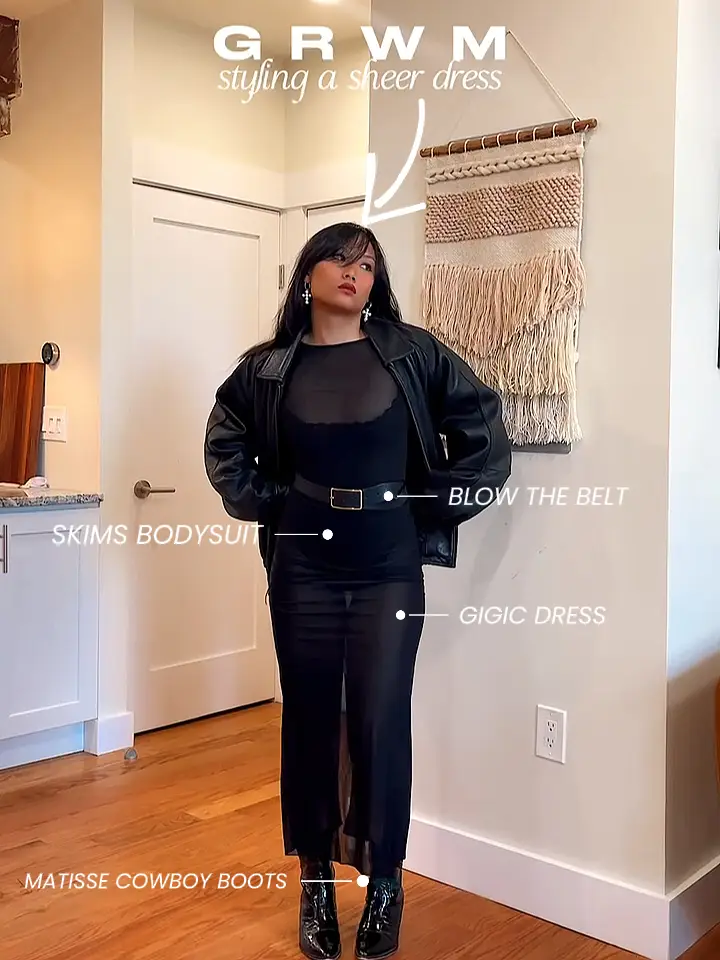 STYLING A SHEER BLACK DRESS, Video published by Lourlin Marie