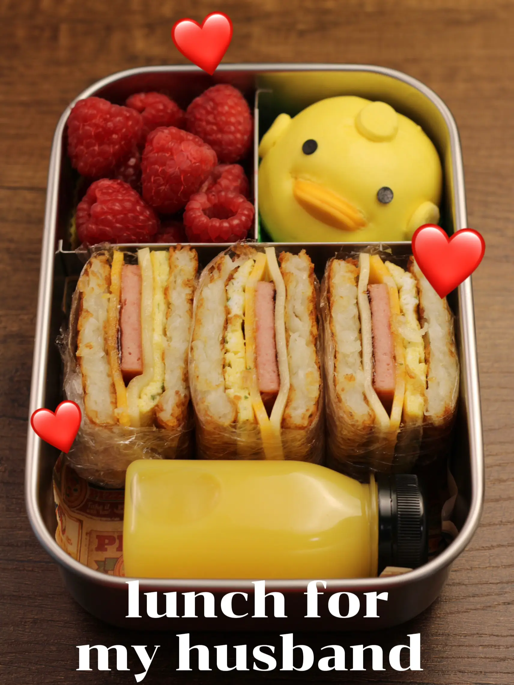 Strawberry Spark Style Bento Lunch Box - Strawberry