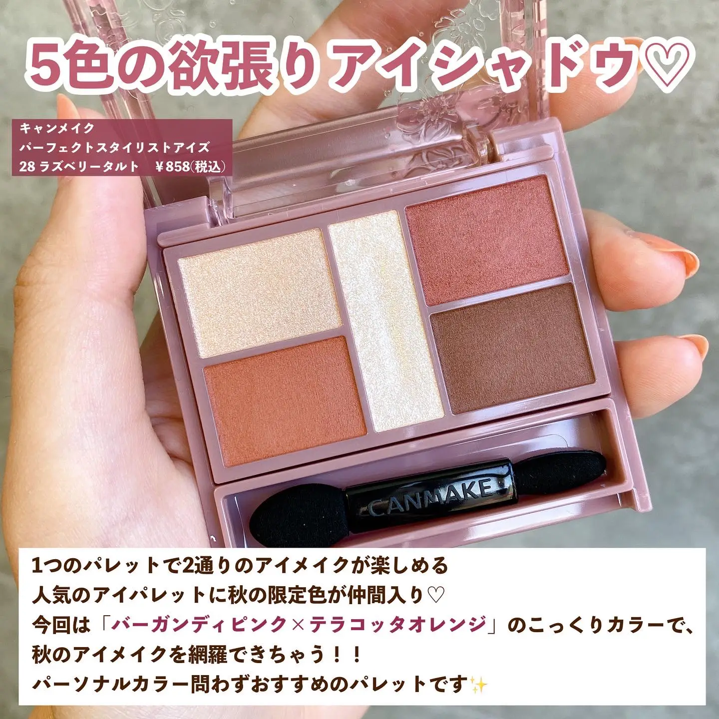 キャンメイクから秋の限定アイシャドウが登場????✨ | cocotte_beautyが投稿したフォトブック | Lemon8