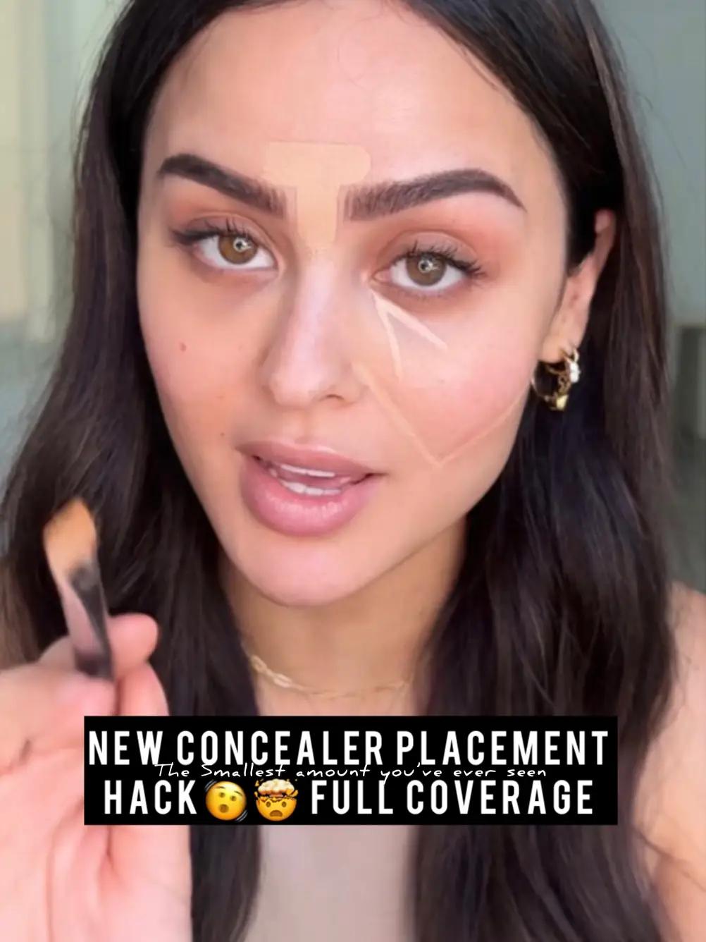 I tried the retro makeup hack that uses white concealer.