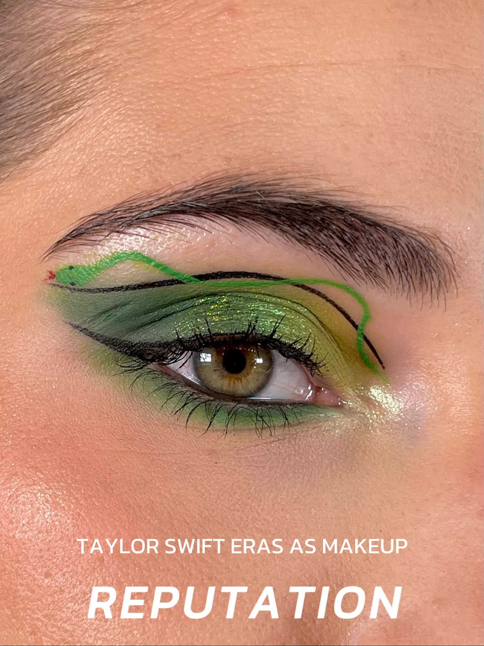 Taylor Swift Eras as #Makeup: Lover 💗🏹 #taylorswift #erastour  #graphicliner #theerastour 