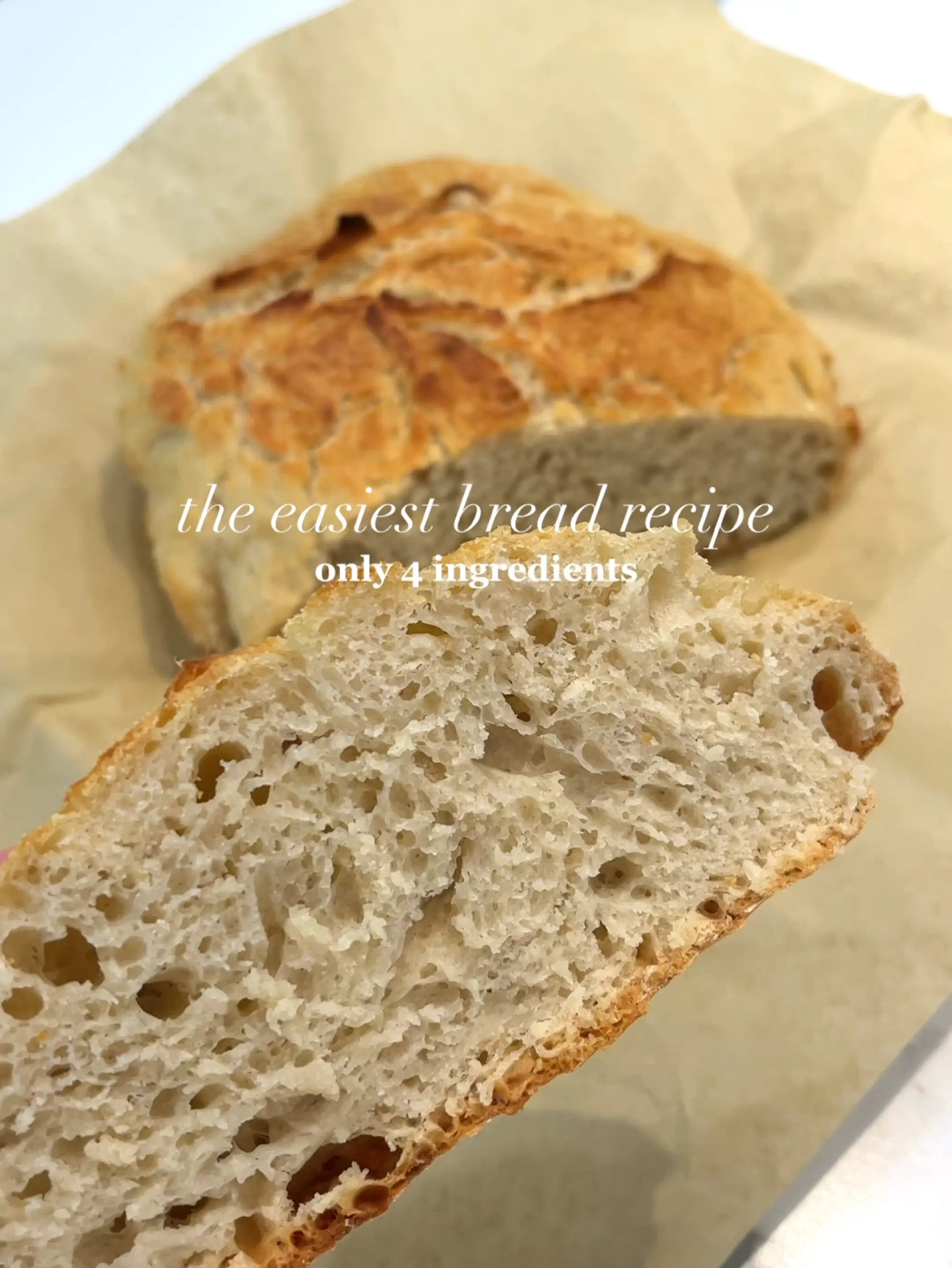 4 Ingredient EASY Bread, Recipe