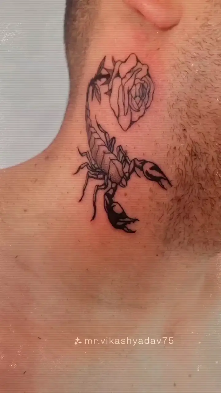 Scorpion tattoo sticker, body art, fake transfer, temporary tattoo paper |  eBay