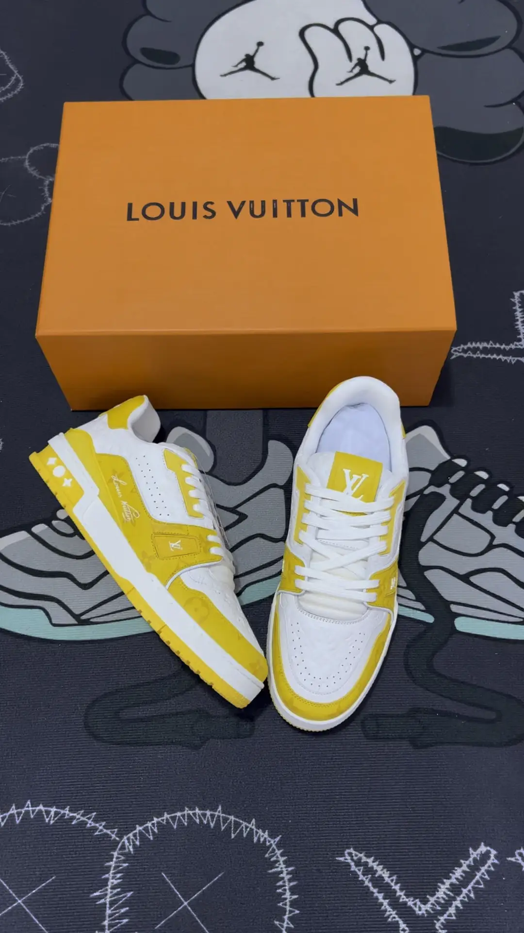 Lv yellow #54 sneakers, Article posted by Lucky luxury