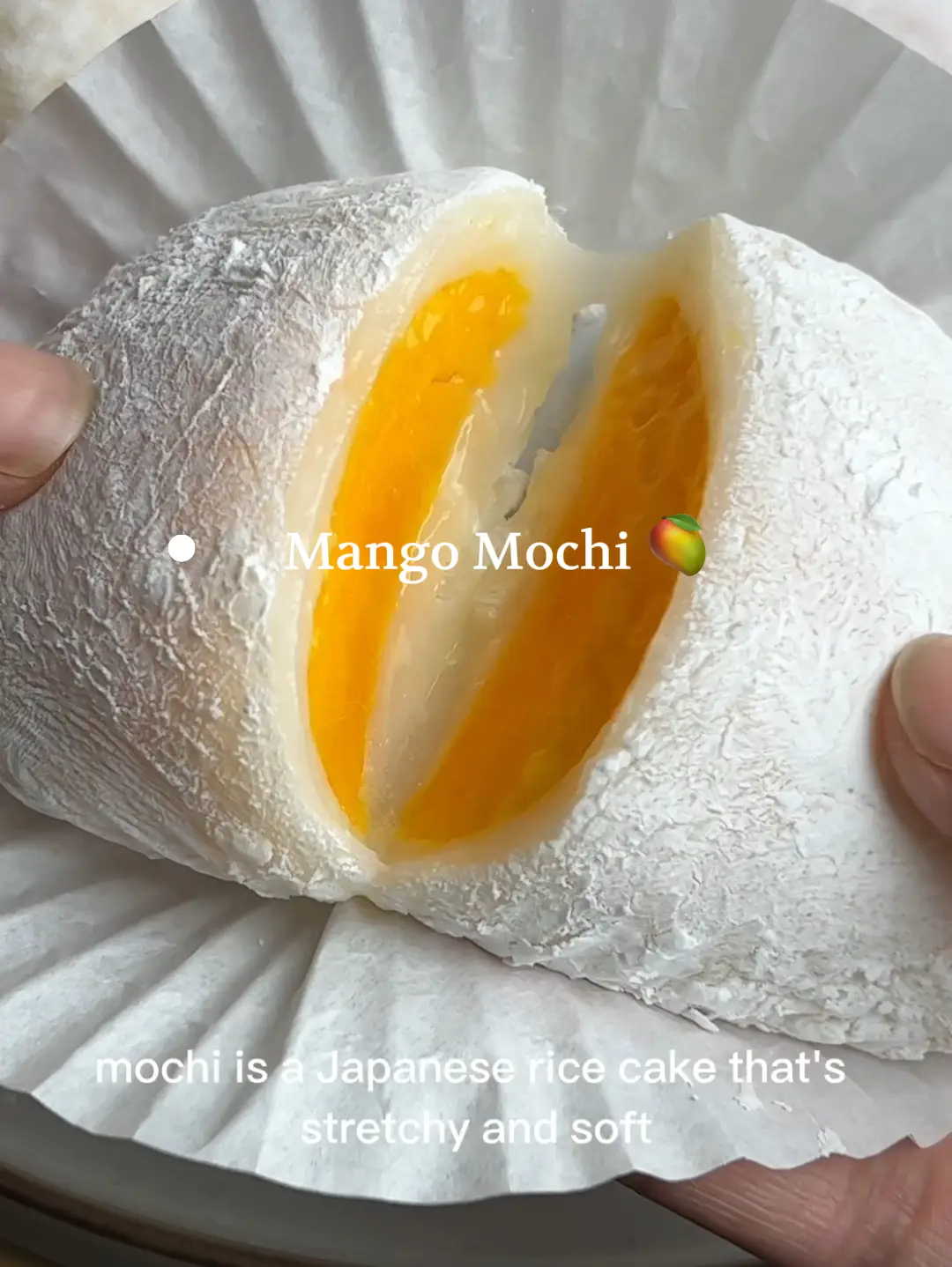 Mango Mochi Recipe (Fruit, Mango Cream Or Ice Cream Filling)