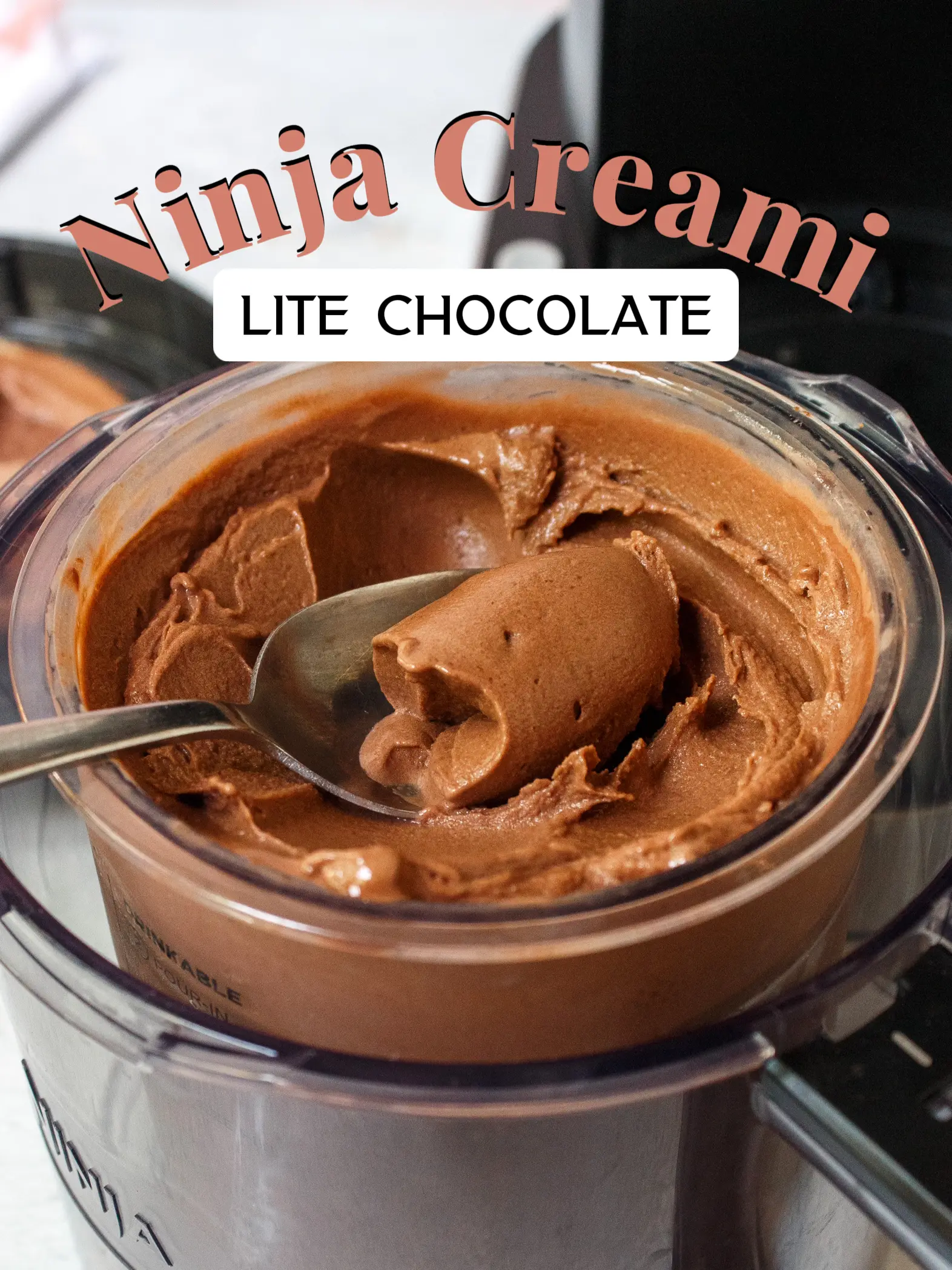 Ninja Creami Chocolate Ice Cream Recipe (2 Ingredients!) - The