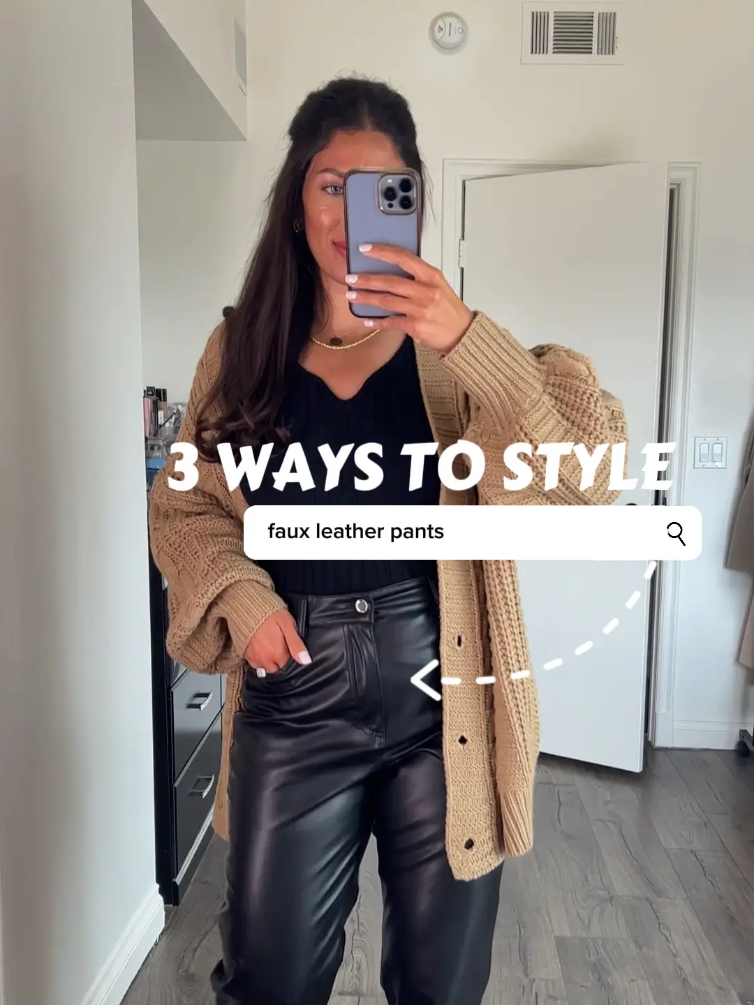 4 Casual Ways To Style Leather Trousers 👟