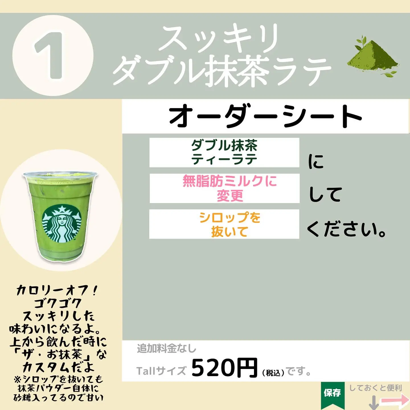 スタバ新作 今だけの 冷たい抹茶ティーラテカスタム5選 まめ スタバカスタムが投稿したフォトブック Lemon8