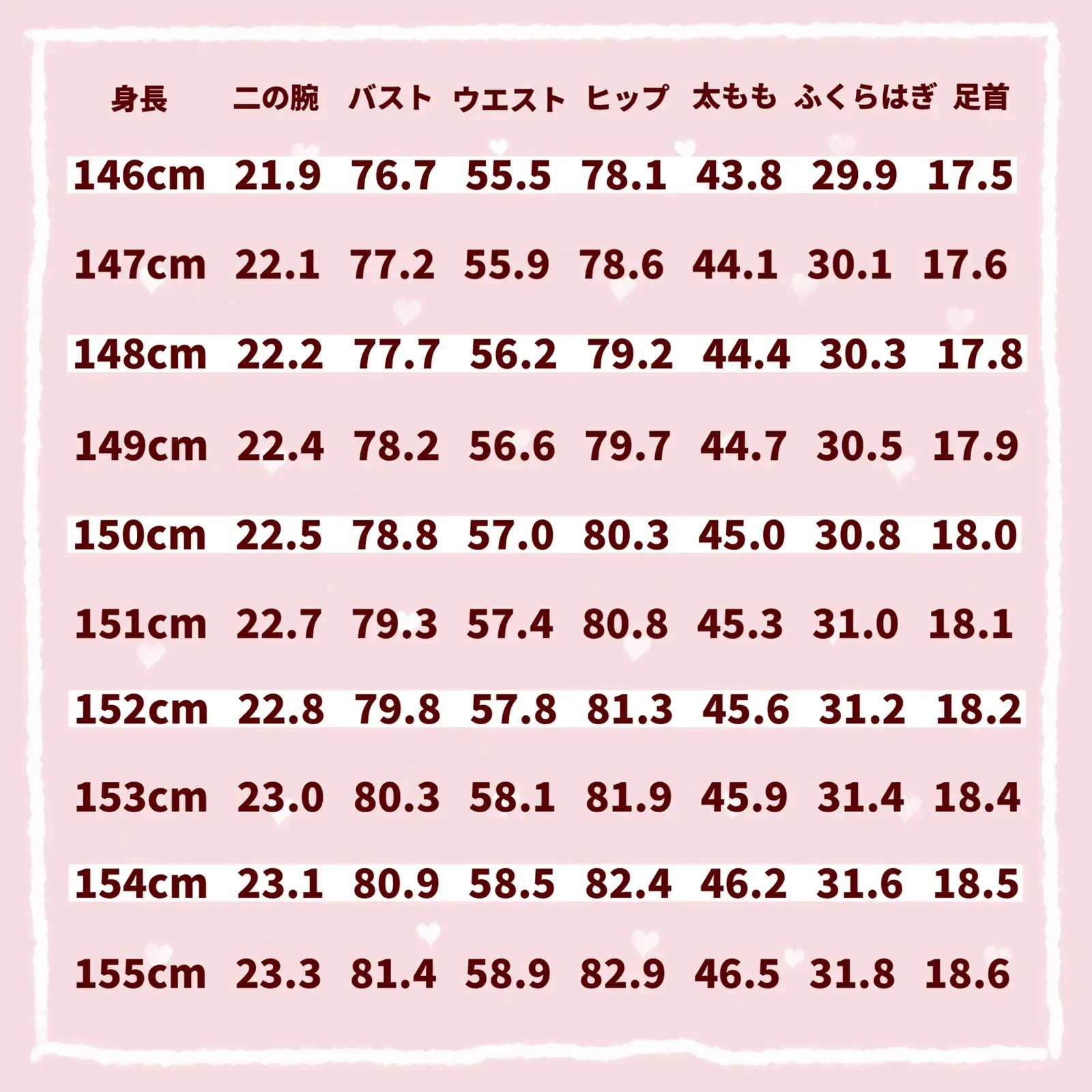 身長別 理想のボディサイズ ぽんが投稿したフォトブック Lemon8