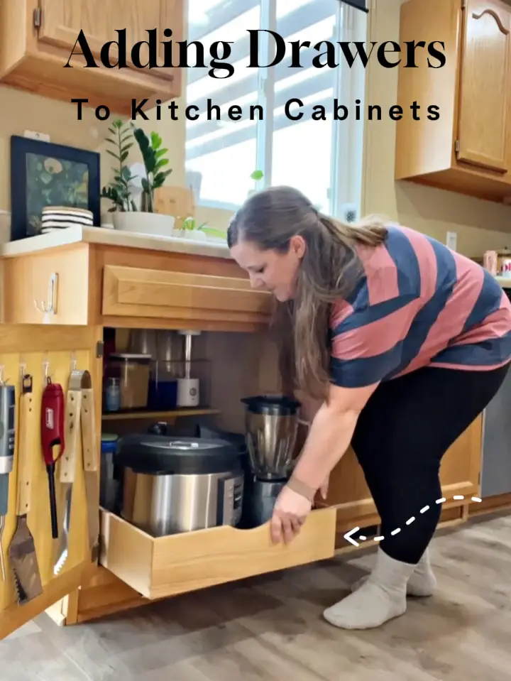 How To Easily Add Drawers To Kitchen Cabinets - Small Stuff Counts
