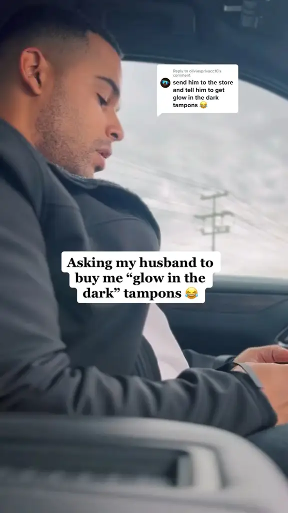 Asking my husband to buy “glow n the dark” tampons, Video published by  TheKelleyFamily