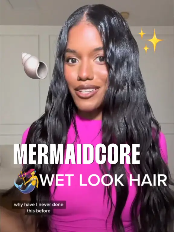 Mermaidcore, Wet Look Hair Tutorial 🌊🧜‍♀️