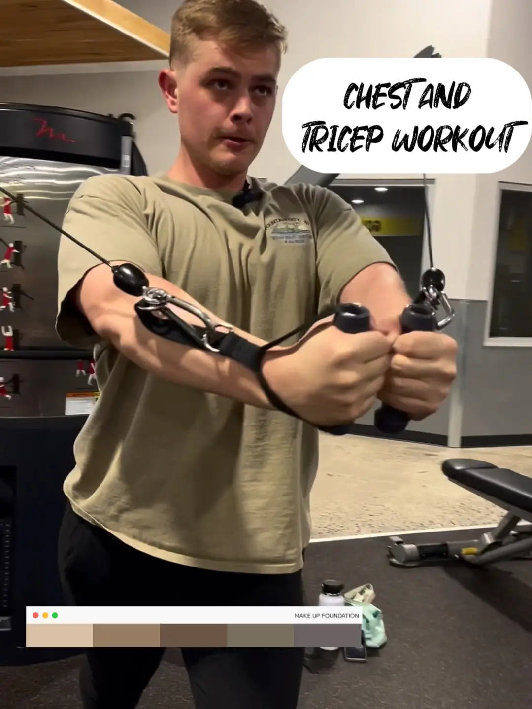 Chest and discount tricep workout men