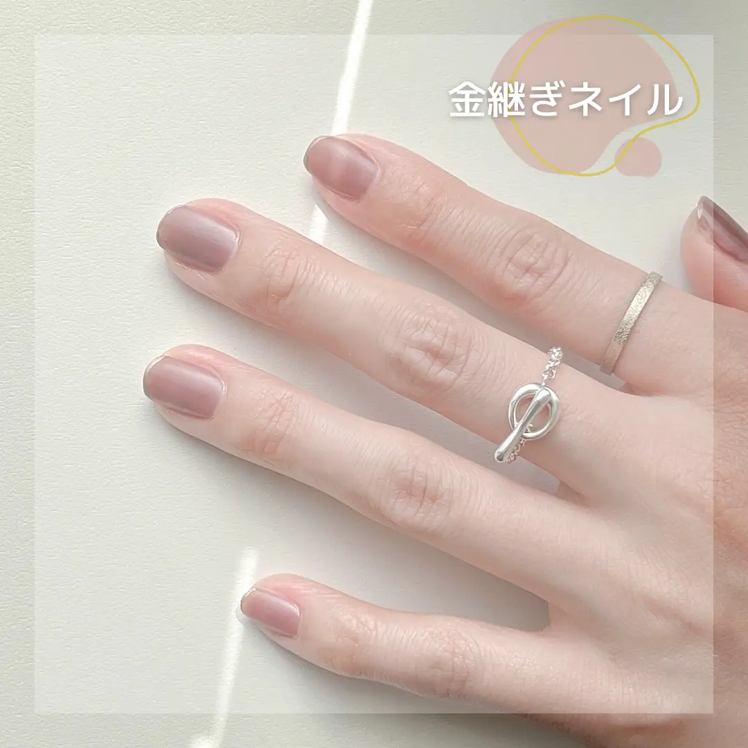 Nail マットな金継ぎネイル セルフネイル あめ 双子ママが投稿したフォトブック Lemon8