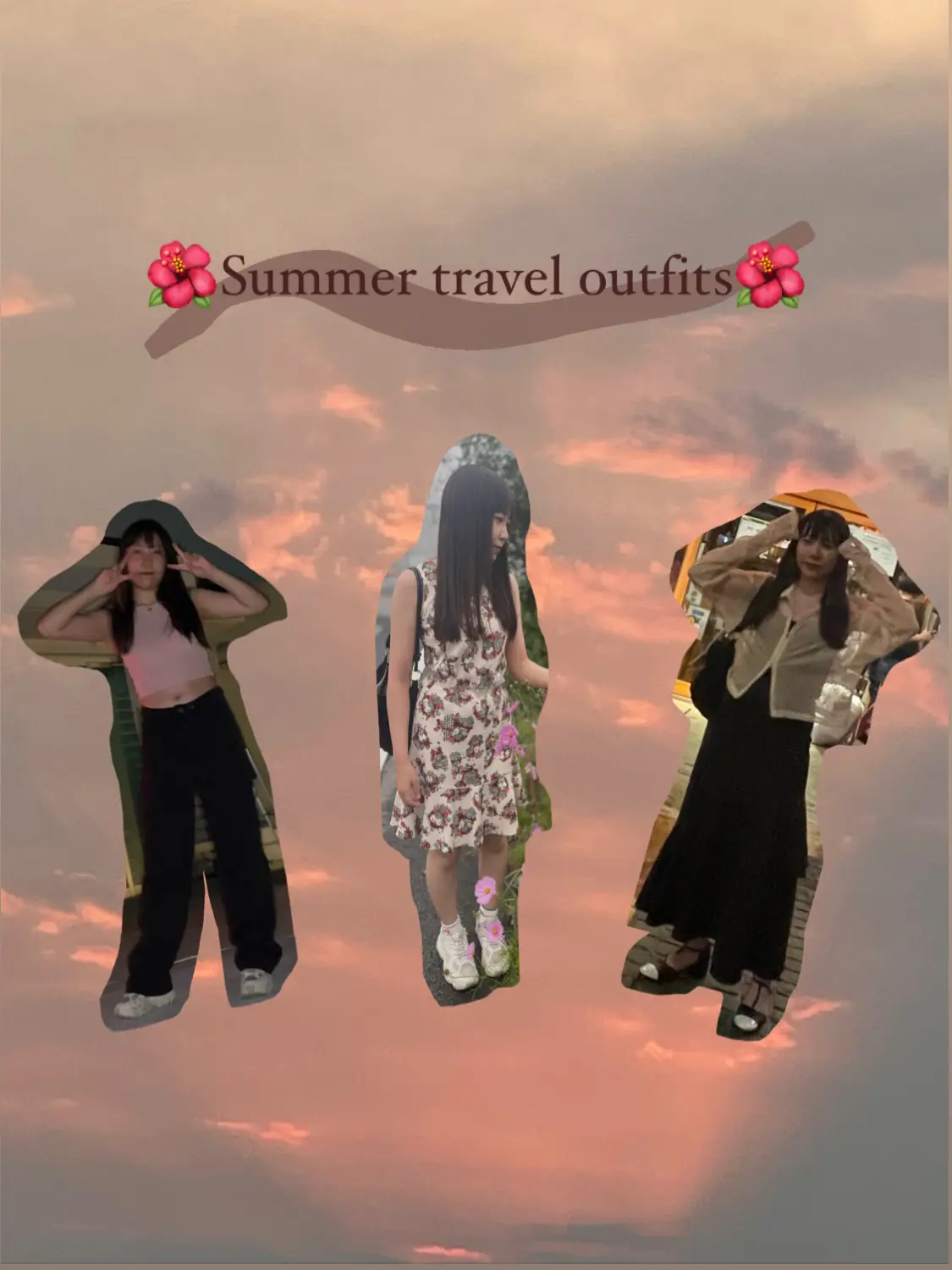 🌺Summer travel outfits🌺の画像 (1枚目)