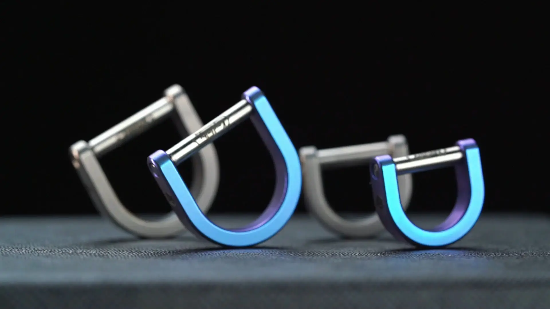 KeyUnity KA02 Titanium Alloy Key Ring Set (3 Pcs Set)