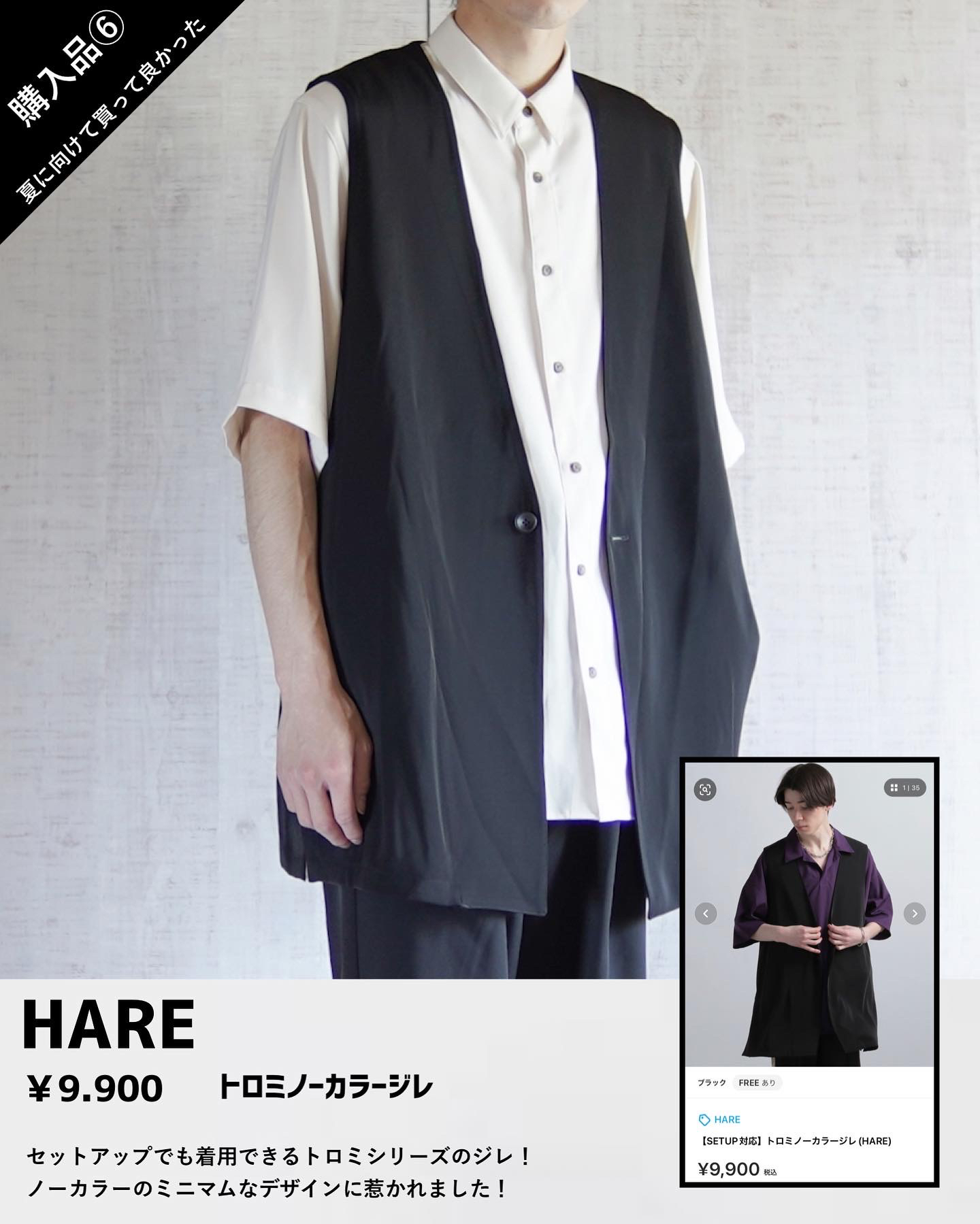 HARE ロングジレ トロミ size Free - ベスト