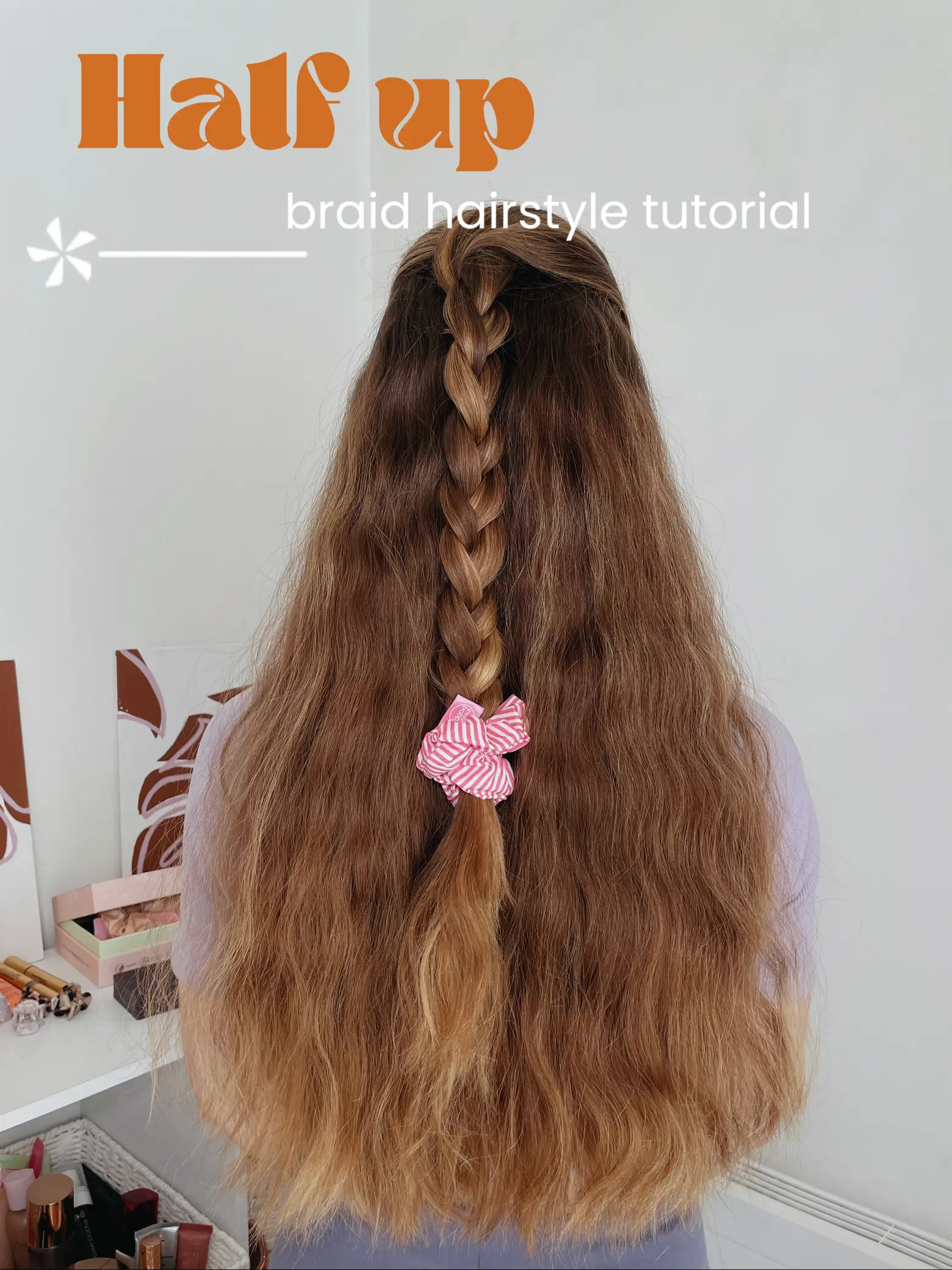 Half up braid hairstyle tutorial 💘🫶, Video published by Lauren Carmen