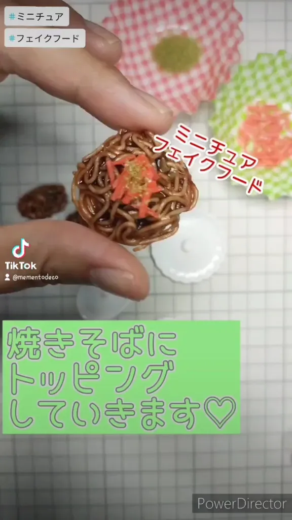 変わり蕎麦 ミニチュアフード 特販格安 ハンドメイド