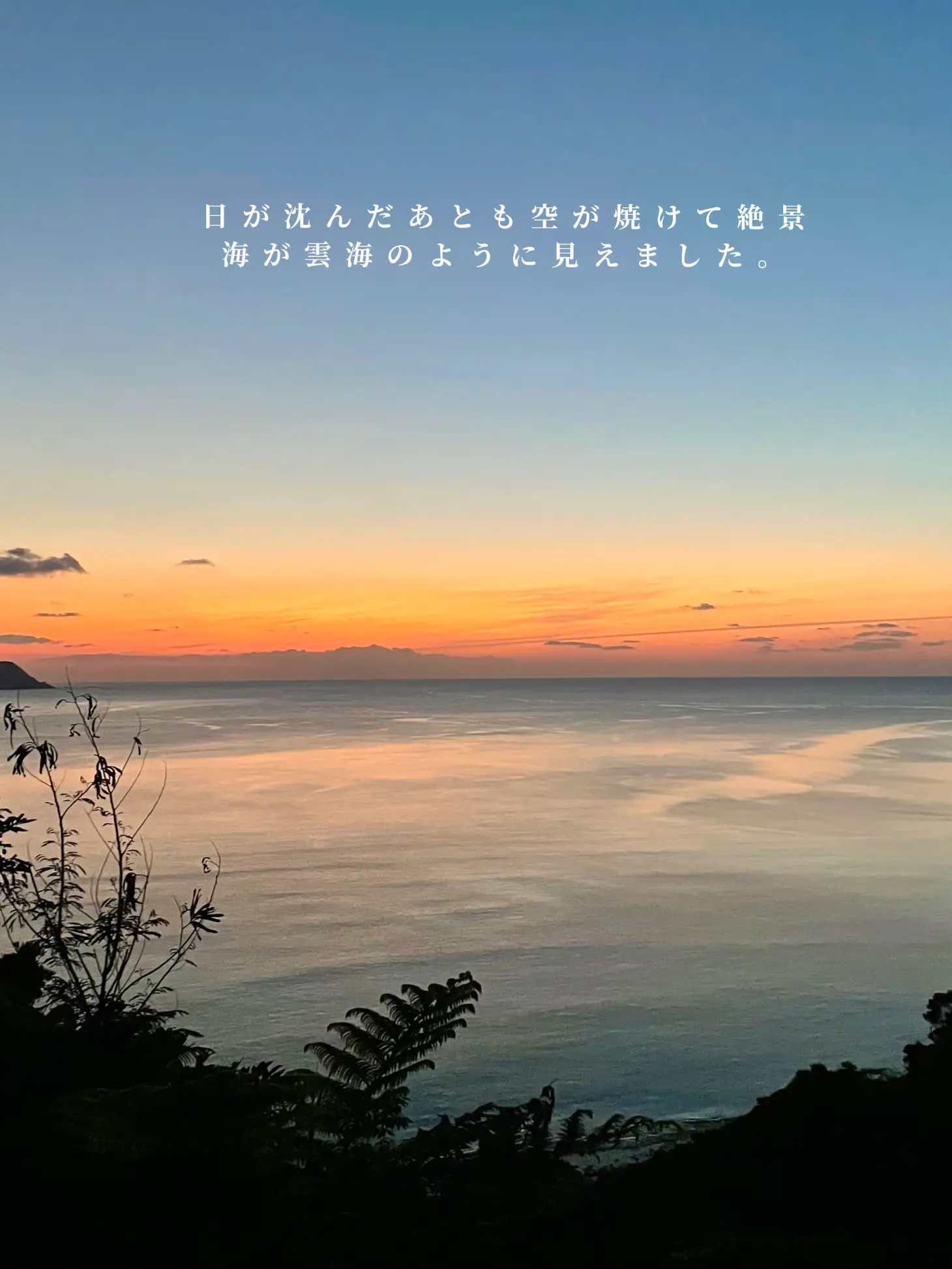【奄美大島】島の絶景スポットで見るサンセットの画像 (3枚目)
