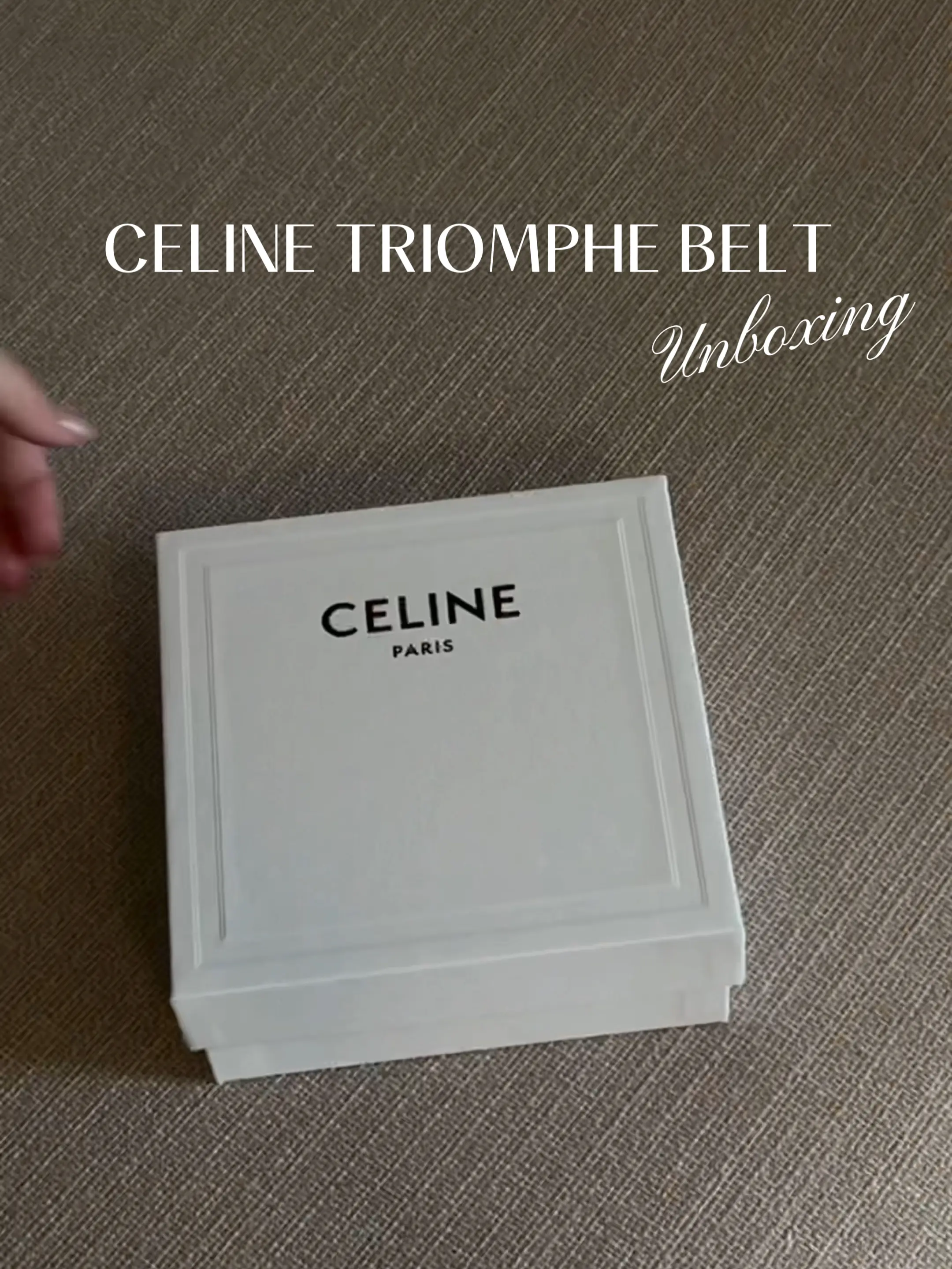 Celine Triomphe Belt  is it worth it? (unboxing & review) 