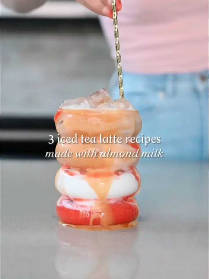 Iced Tea Latte (with tea ice cubes) — Little Miss Mama