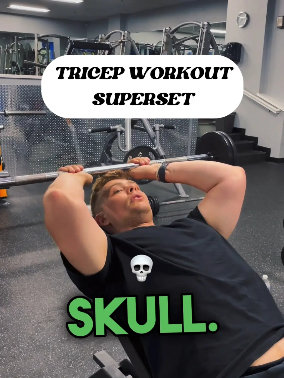 Try this bicep and tricep superset for the ultimate pump