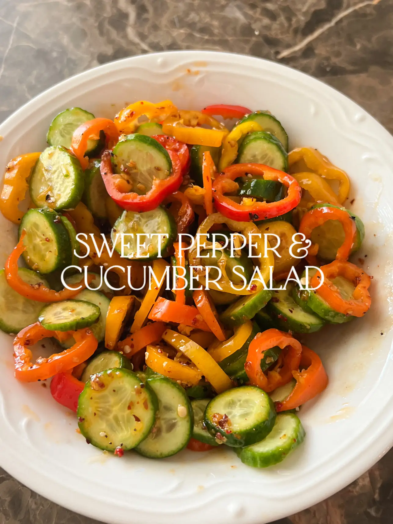 This Sweet Pepper and Cucumber Salad Is the Answer to Your Midday Munchies