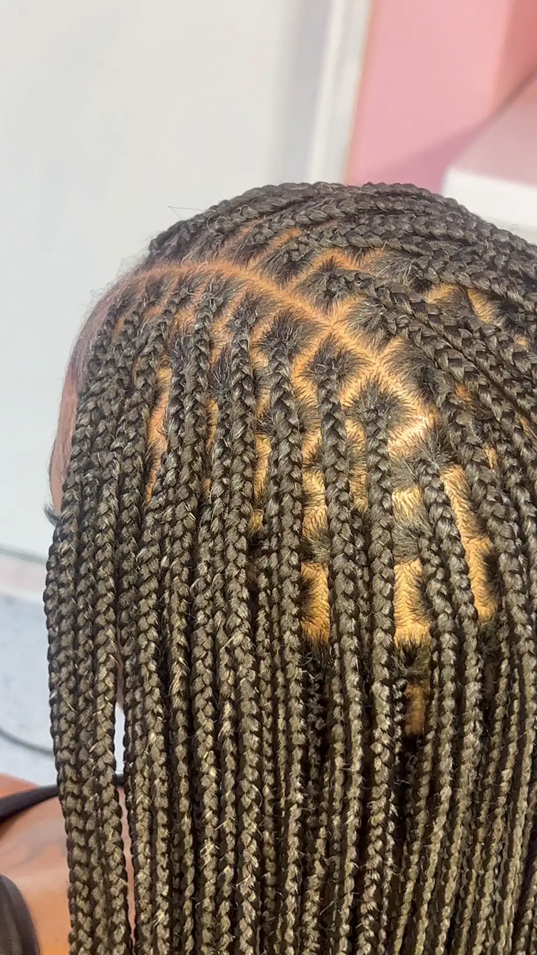 Client cam😍😍😍 Boho knotless Braids!