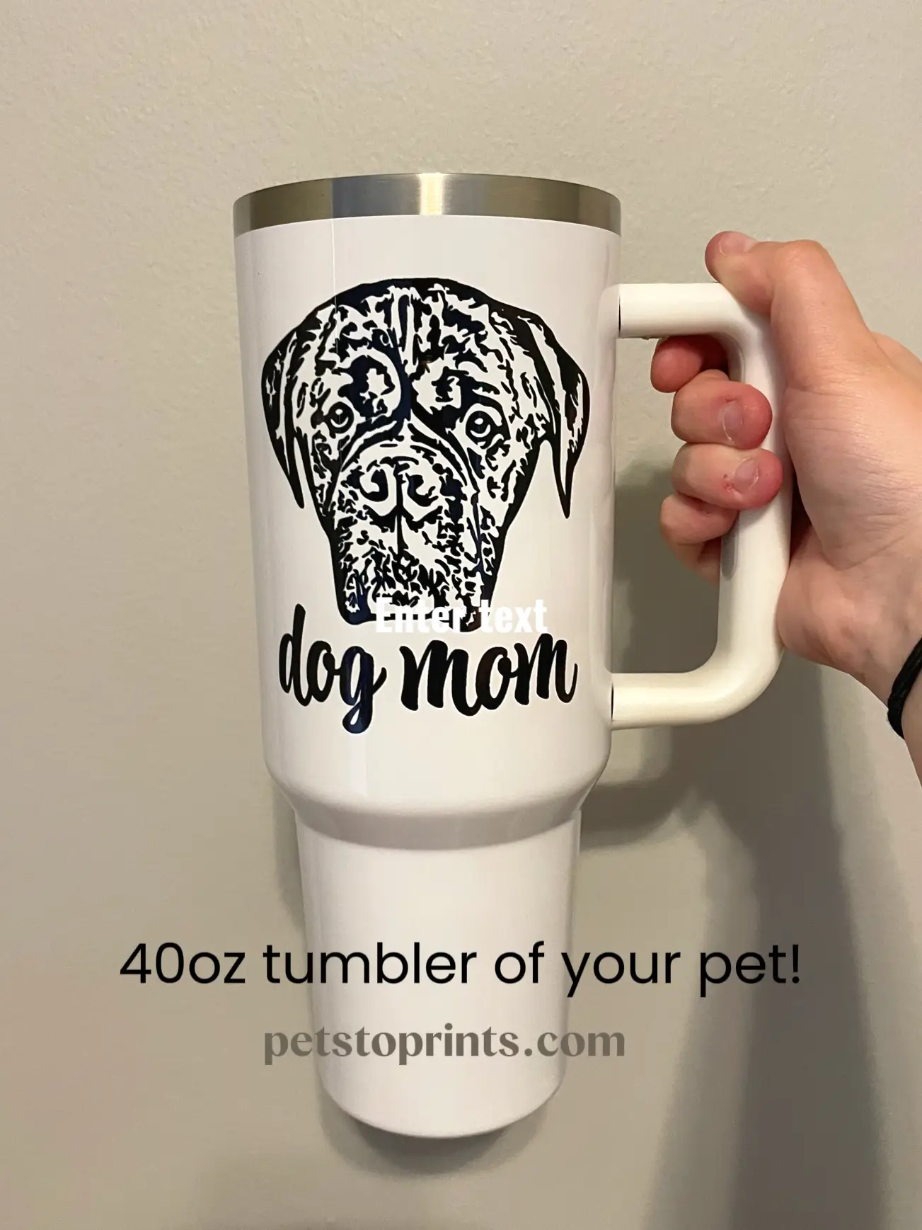 Cat Mom 40oz Tumbler with Handle - Buy Online