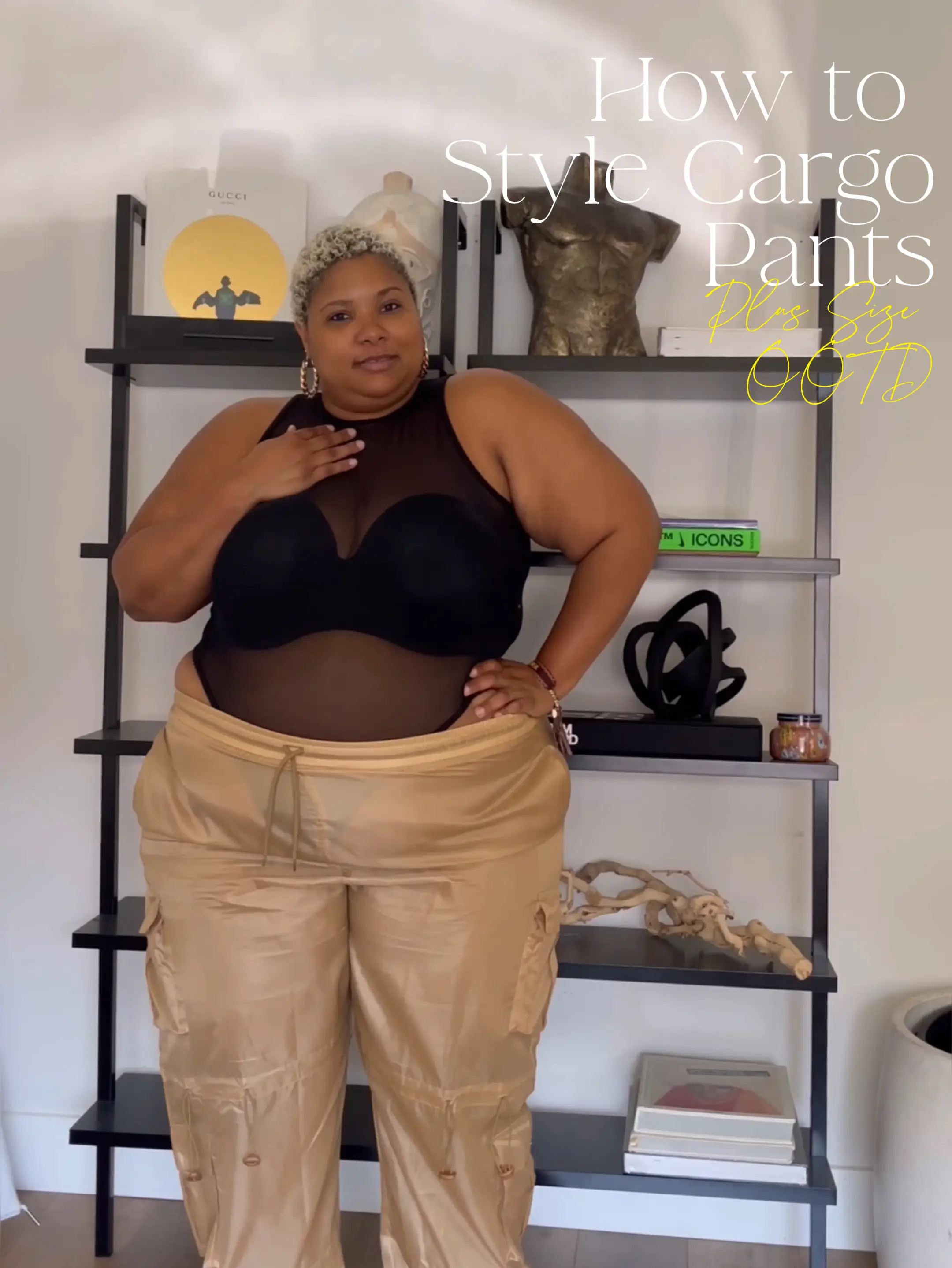 How to Style Cargo Pants: Plus Size OOTD, Video published by  Kaseywithakayy