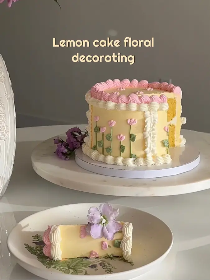 Lemon cake decorating | Video published by Michelechung_ | Lemon8