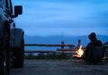 【 CAMP TRIP 】絶景　夜景を見渡すソロキャンプ|火を起こす、黄昏時。の画像